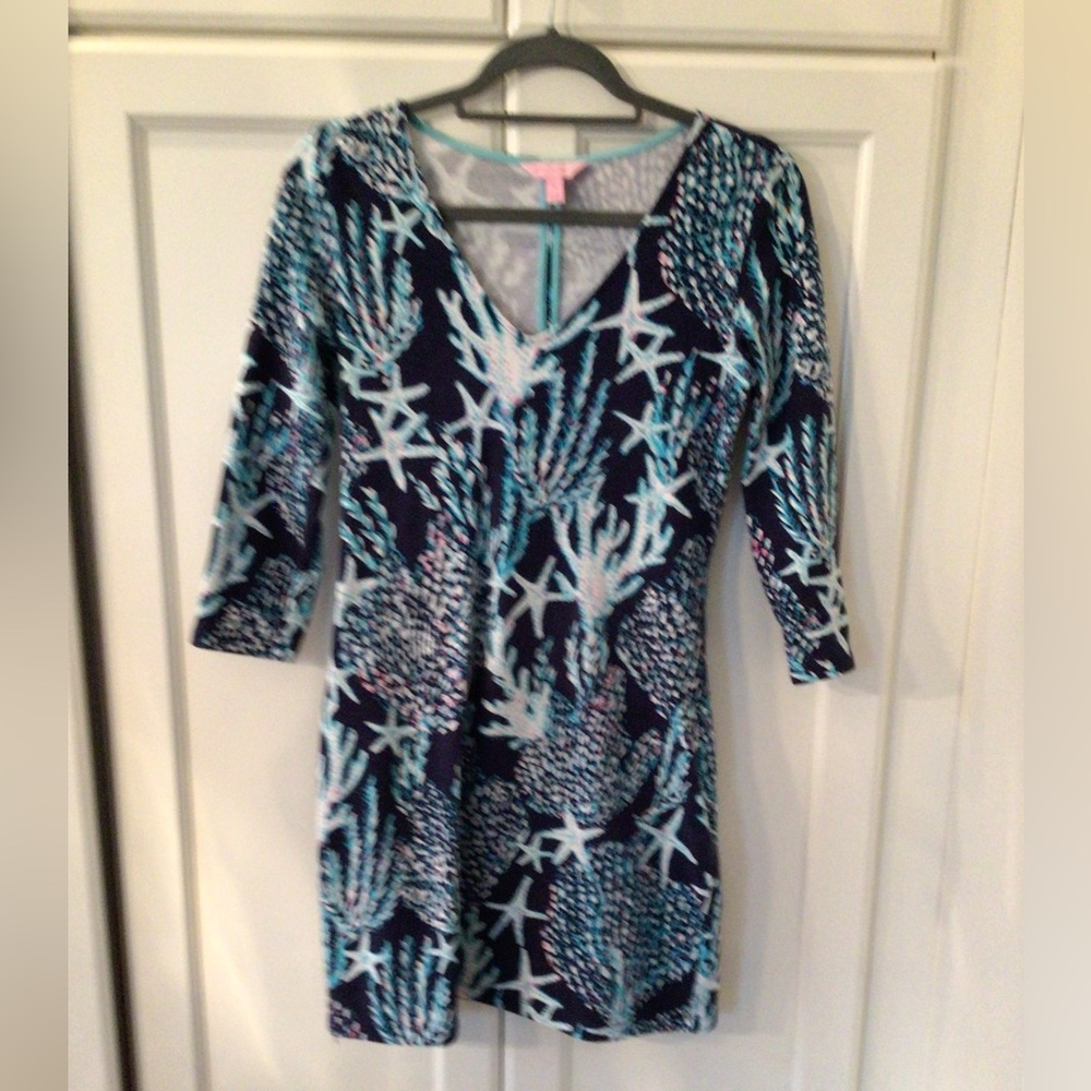 Lilly Pulitzer Clarke  Good Reef Dress French Terry